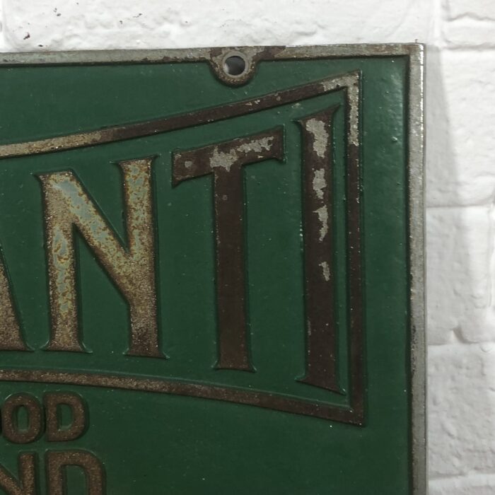 Large Vintage Cast Iron Ferranti Machine Sign - Image 3