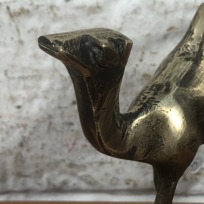 RARE Vintage Brass Camel Lock with Key - Image 2