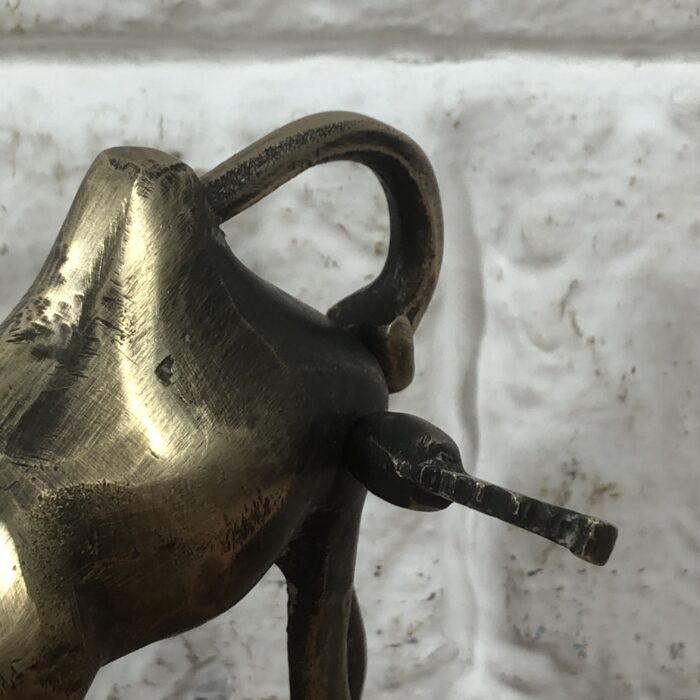 RARE Vintage Brass Camel Lock with Key - Image 3