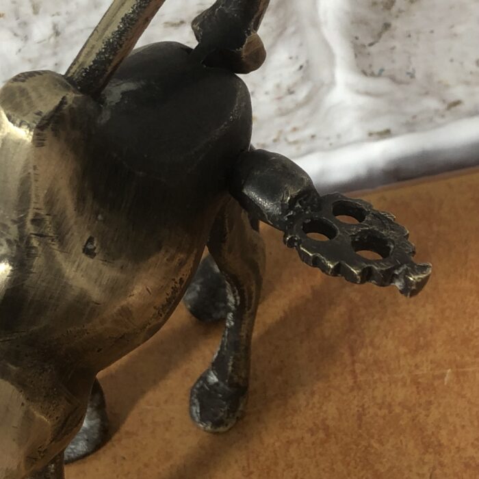 RARE Vintage Brass Camel Lock with Key - Image 4