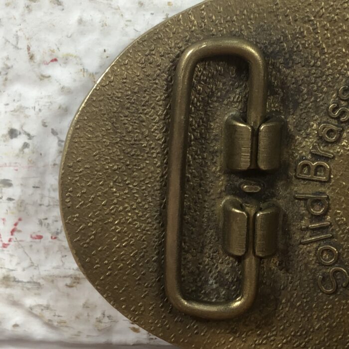 Vintage Brass South African Railways Belt Buckle (Made in South Africa) - Image 6