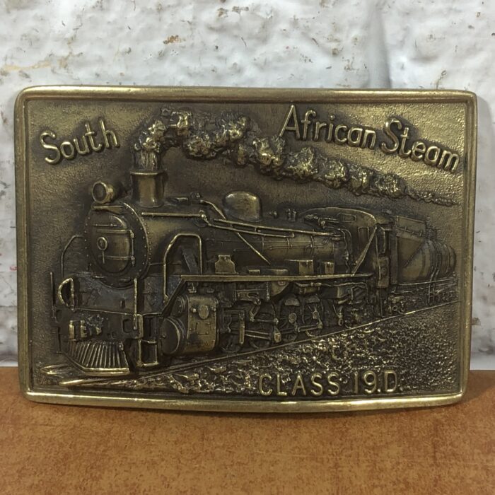 Vintage Brass South African Steam Belt Buckle (Made in South Africa)