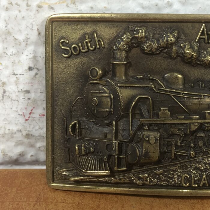 Vintage Brass South African Steam Belt Buckle (Made in South Africa) - Image 2