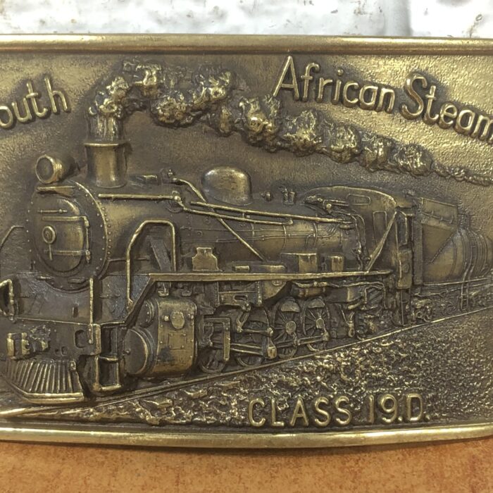 Vintage Brass South African Steam Belt Buckle (Made in South Africa) - Image 3