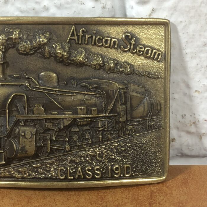 Vintage Brass South African Steam Belt Buckle (Made in South Africa) - Image 4