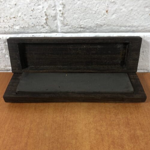 Vintage Sharpening Stone in Wooden Case
