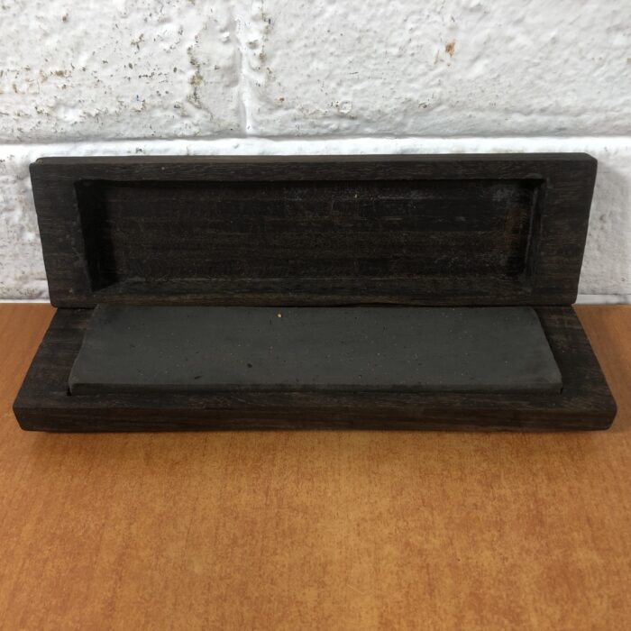 Vintage Sharpening Stone in Wooden Case