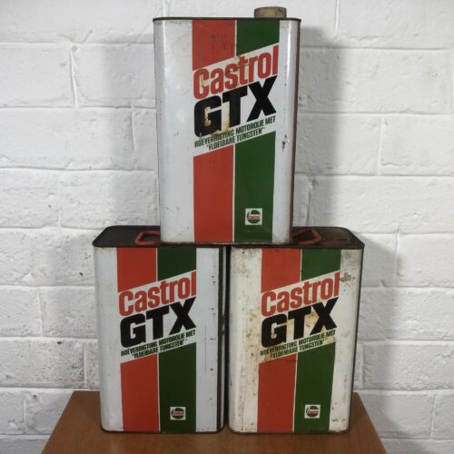 Vintage Castrol Oil Containers
