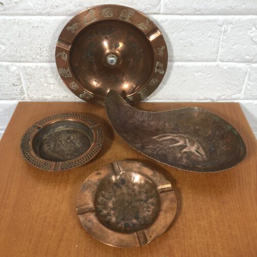 Vintage Copper Ashtrays