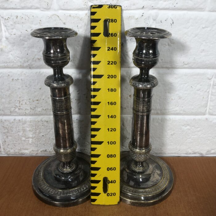 Vintage Silver-Plated Candle Holders - Image 4