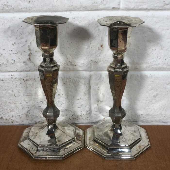 Vintage Silver-Plated Candle Holders - Image 5
