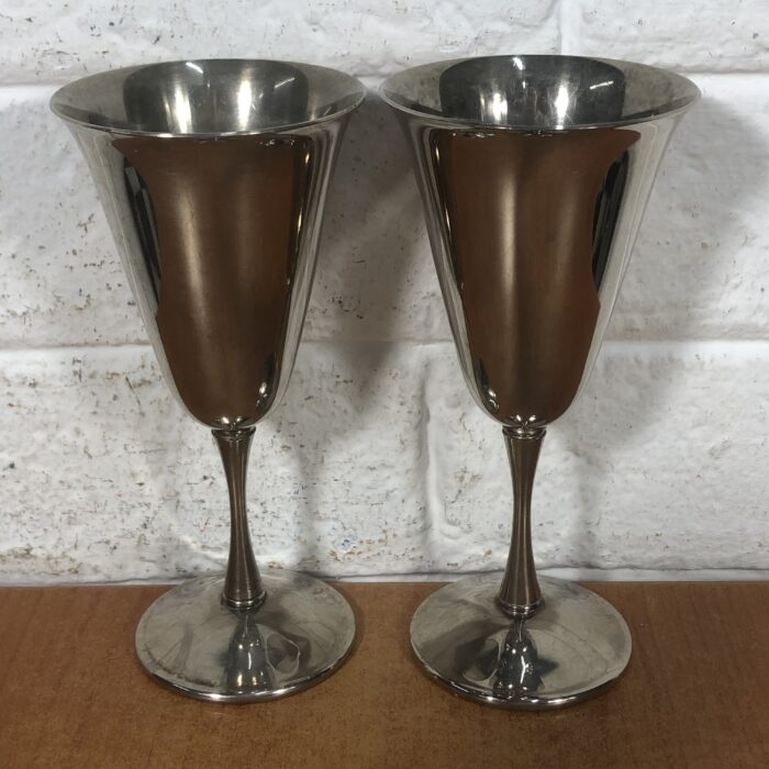 Vintage Silver-Plated Tureen with Ladle & Goblets - Image 6