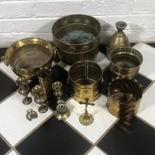 Collection of Vintage Brass Items