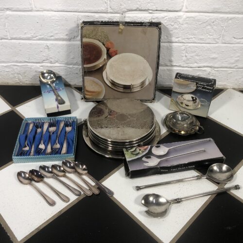 Collection of Vintage Silver-Plated Items