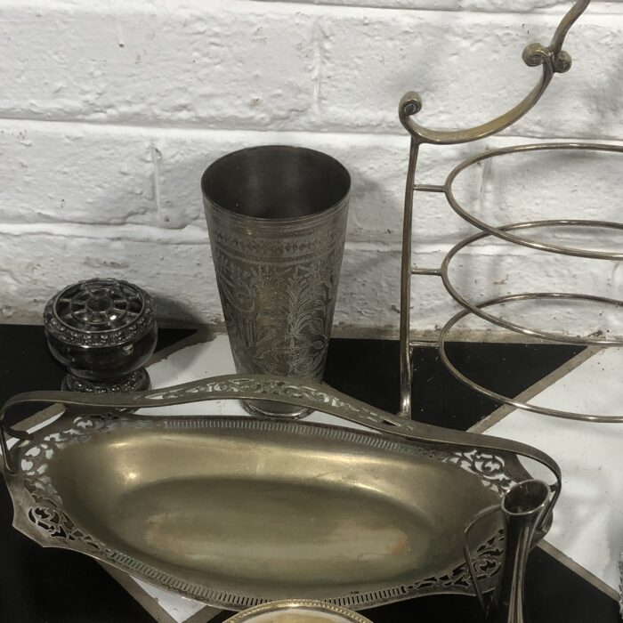 Collection of Mostly Vintage Silver-Plated Items - Image 4