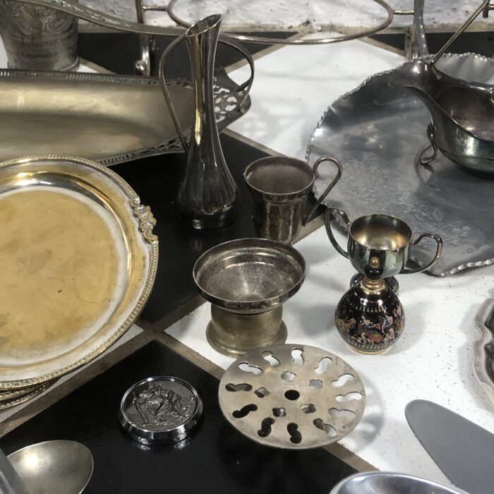 Collection of Mostly Vintage Silver-Plated Items - Image 9