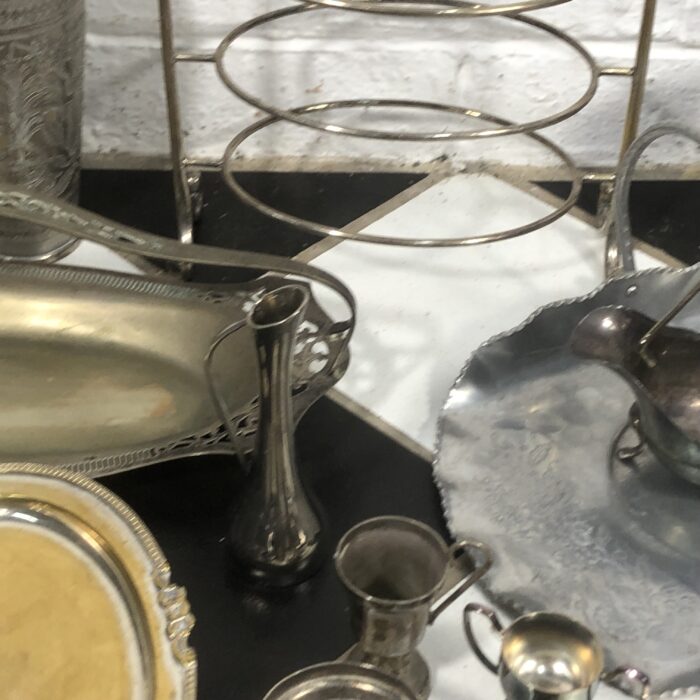 Collection of Mostly Vintage Silver-Plated Items - Image 8
