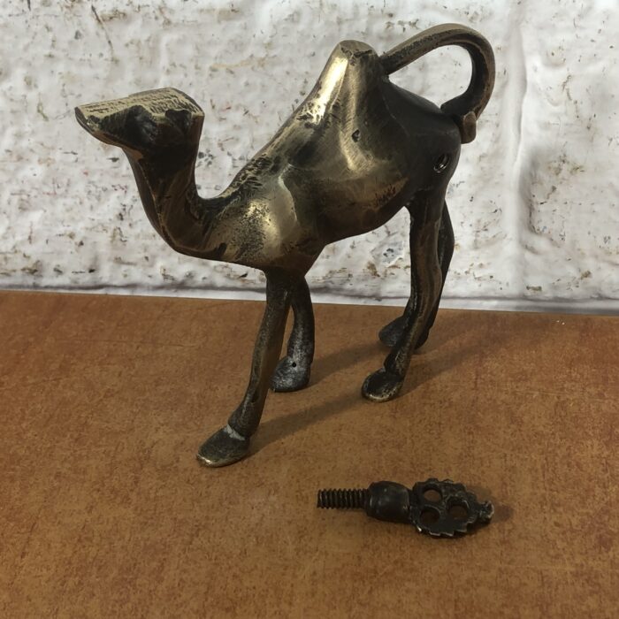 RARE Vintage Brass Camel Lock with Key - Image 7