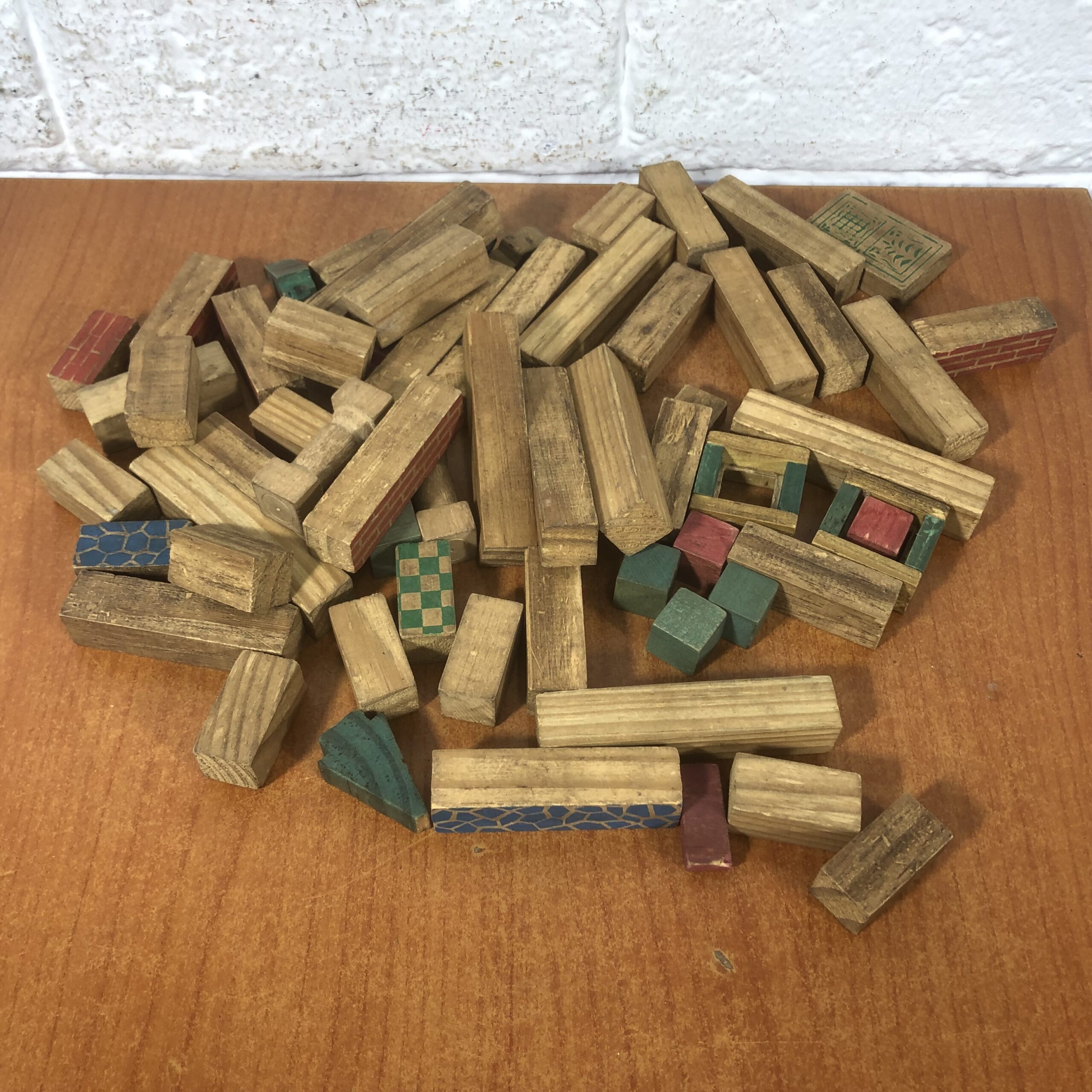 Vintage Topper Wood Building Blocks - Image 2