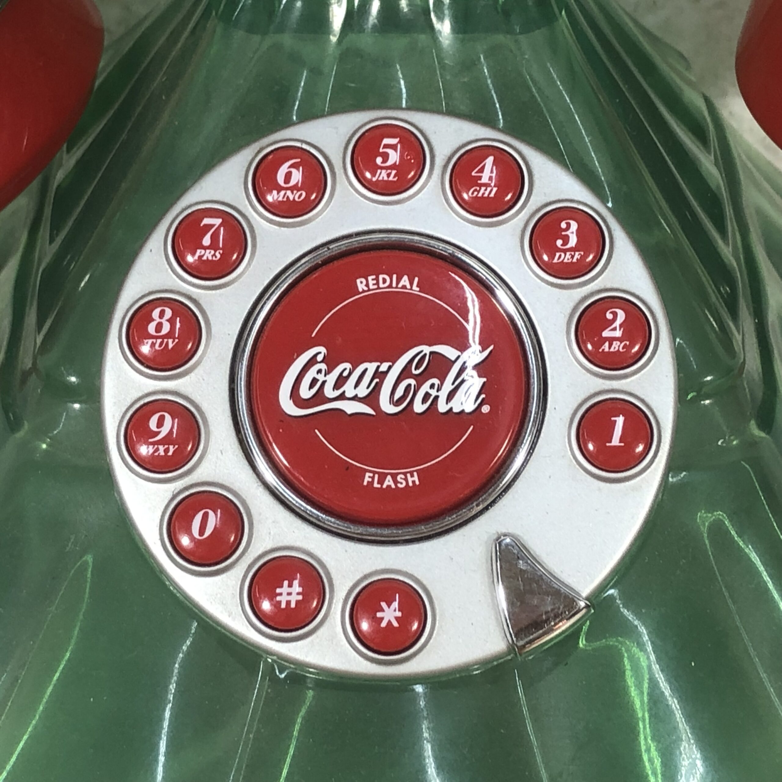 Vintage Coca Cola Bottle Style Telephone - Image 5