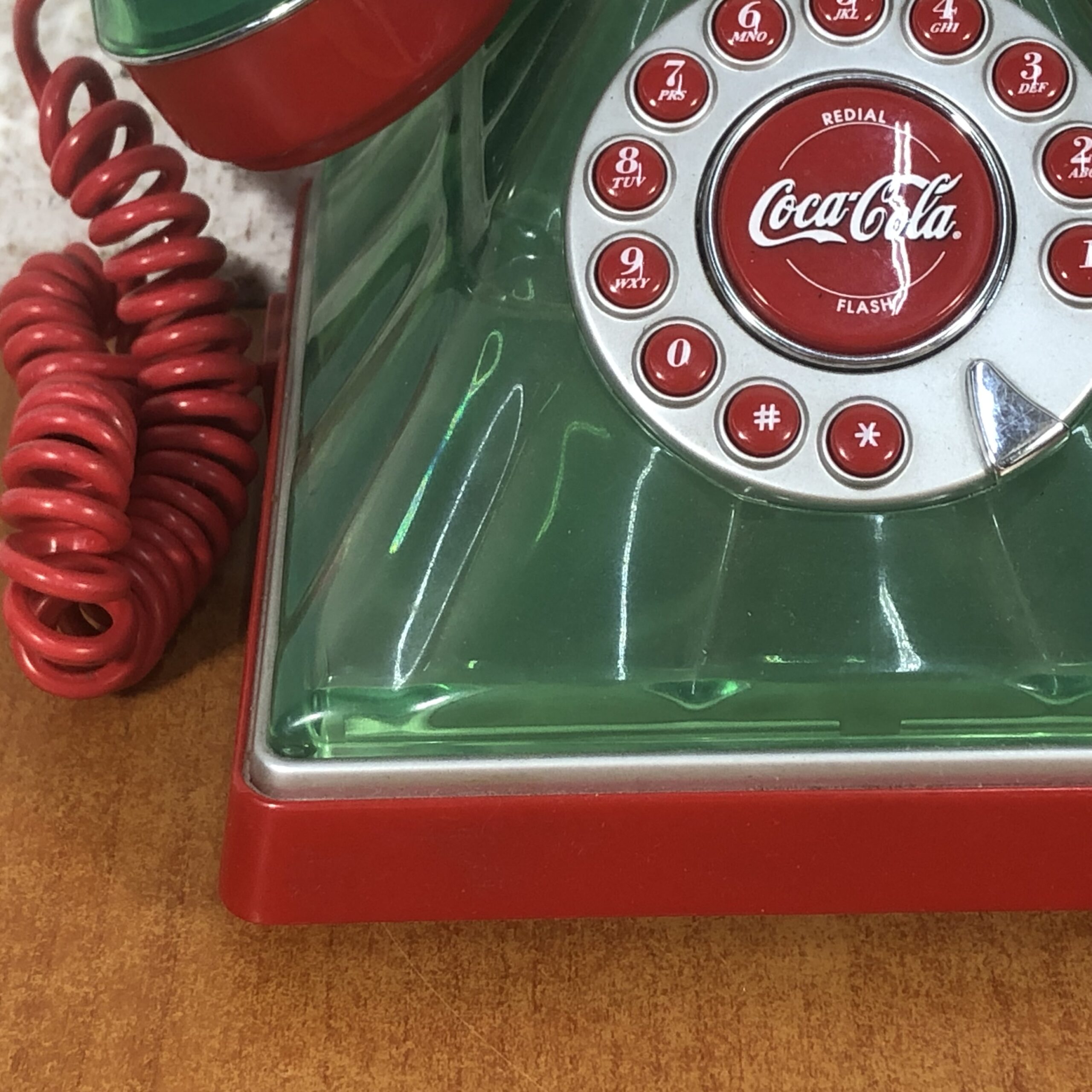 Vintage Coca Cola Bottle Style Telephone - Image 6