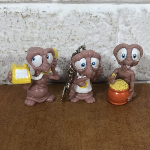 Vintage 1980s E.T. Figurines & Keychains (Applause Inc.)