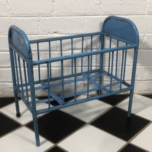 Vintage Metal Toy Doll Crib