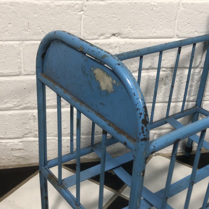 Vintage Metal Toy Doll Crib - Image 2