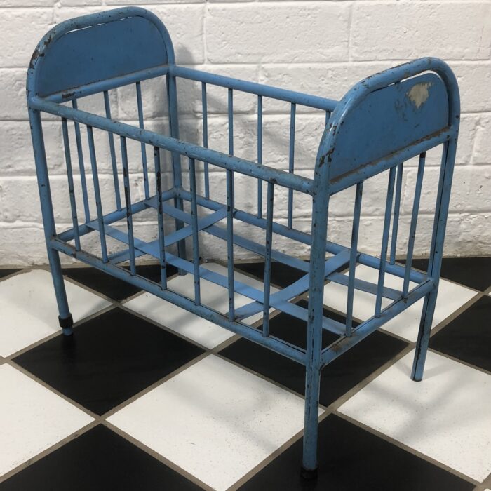Vintage Metal Toy Doll Crib - Image 6