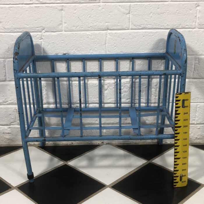 Vintage Metal Toy Doll Crib - Image 8