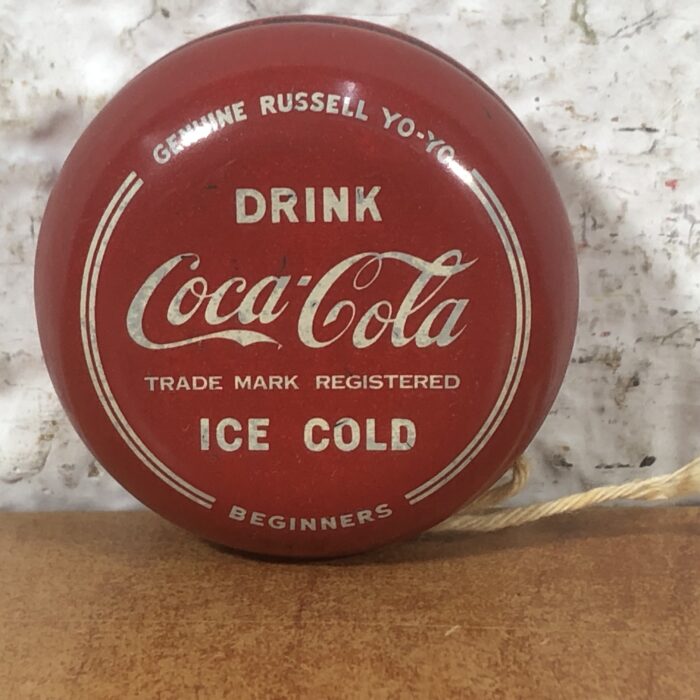 Genuine Russell Coca Cola Beginners Yo-Yo (Made in Hong Kong) ~ RARE Tin Toy - Image 4