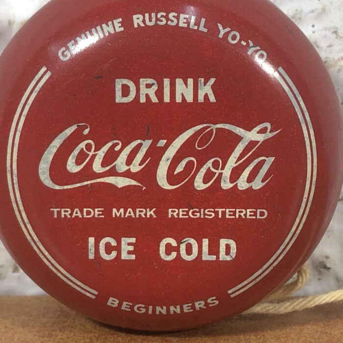 Genuine Russell Coca Cola Beginners Yo-Yo (Made in Hong Kong) ~ RARE Tin Toy - Image 5
