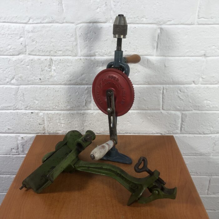 Vintage Clipper Fleetway Hand Drill & Beatrice Meat Slicer (Made in England)