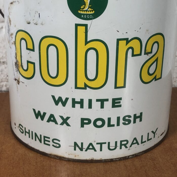 Vintage Cobra White Wax Polish Tin - Image 4