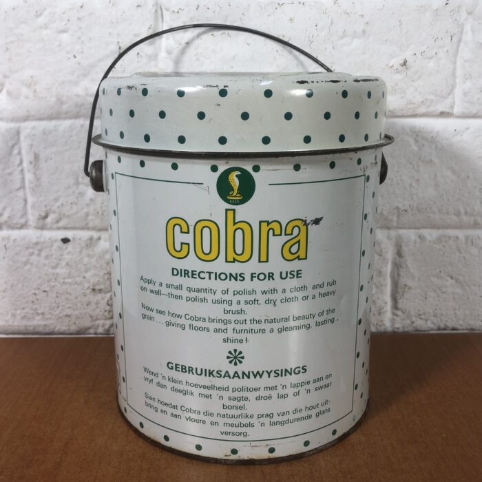 Vintage Cobra White Wax Polish Tin - Image 6