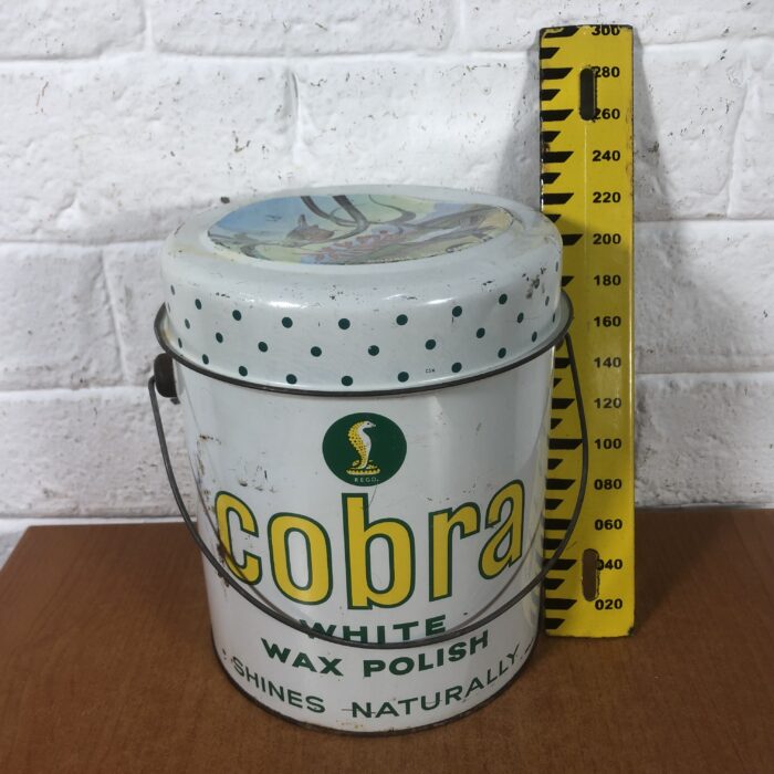Vintage Cobra White Wax Polish Tin - Image 8