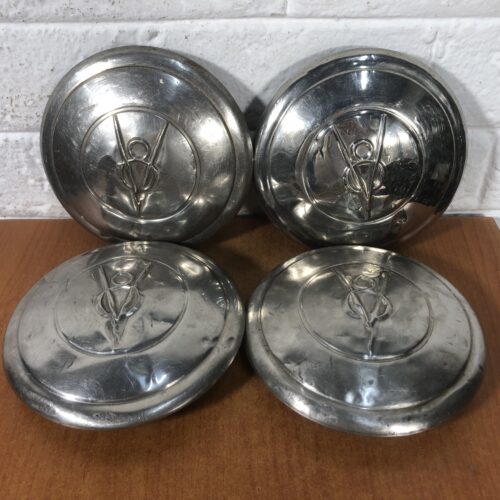 Set of 4 Vintage V8 Wheel Caps