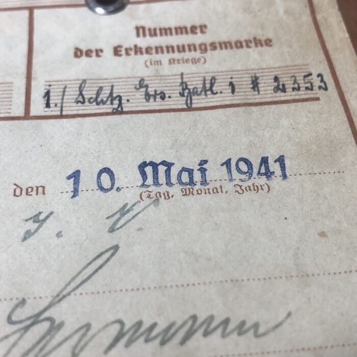 Vintage 1940s WW2 Era German 'Wehrpaß' Military Pass - Image 4