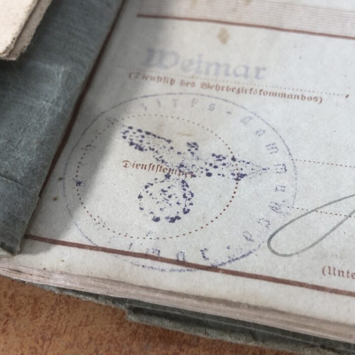 Vintage 1940s WW2 Era German 'Wehrpaß' Military Pass - Image 11