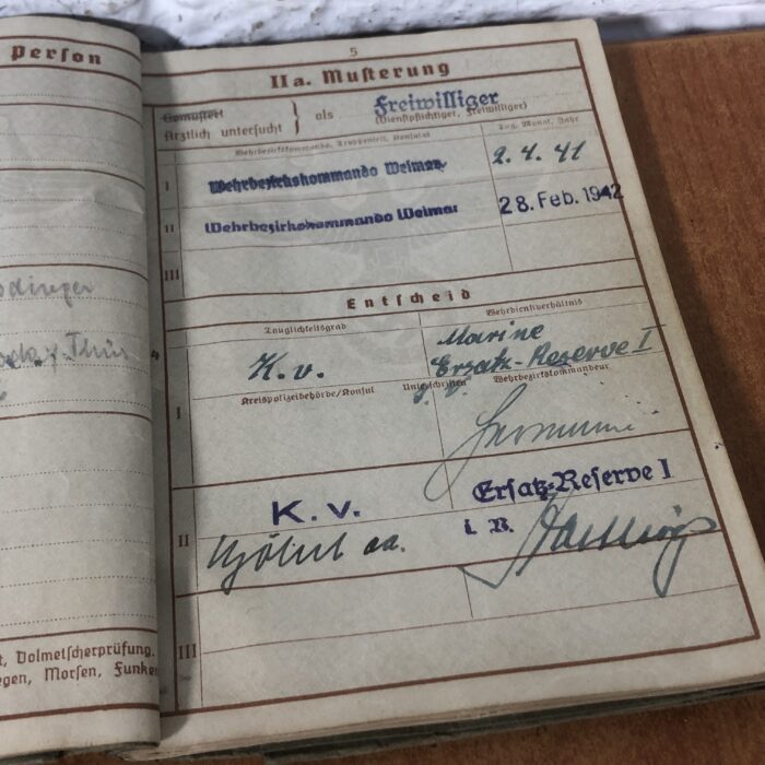 Vintage 1940s WW2 Era German 'Wehrpaß' Military Pass - Image 8