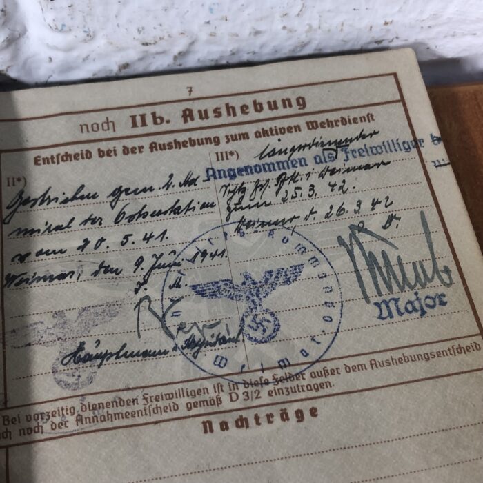 Vintage 1940s WW2 Era German 'Wehrpaß' Military Pass - Image 10