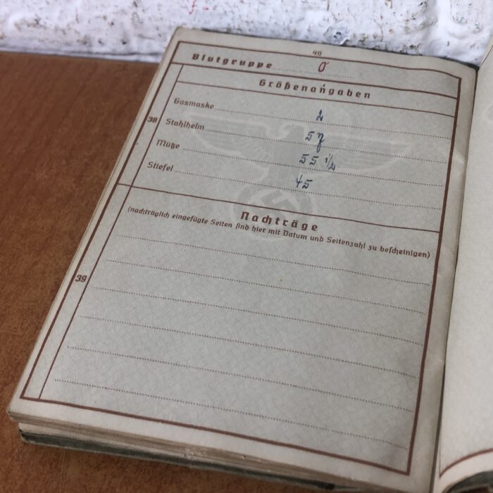 Vintage 1940s WW2 Era German 'Wehrpaß' Military Pass - Image 7