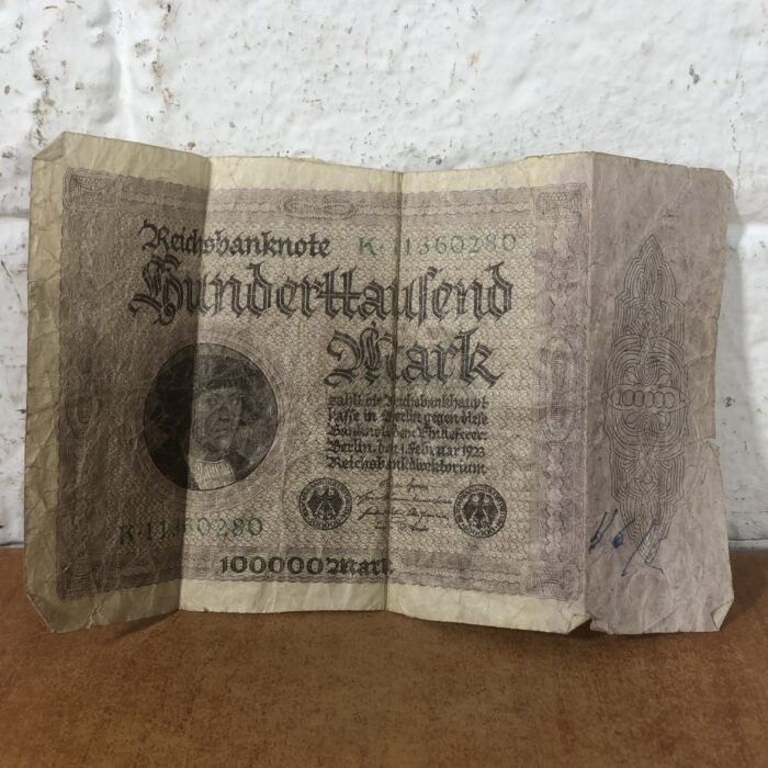 Vintage German 'Reichsbanknote' & 1940s Italian Lira Bank Notes (Allied Military Currency) - Image 2