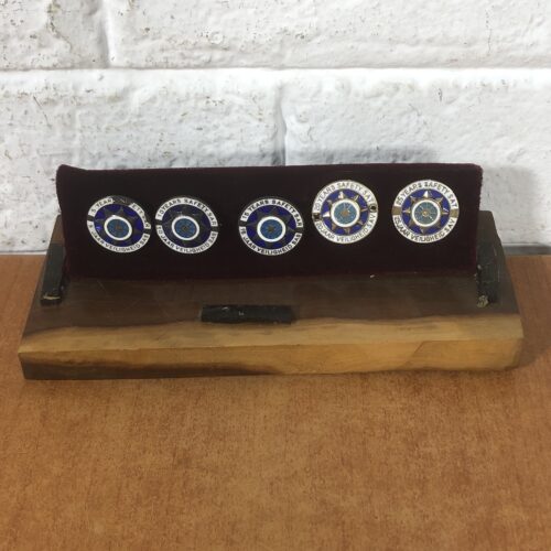Set of Vintage SAR/SAS Safety Badges (5 Years to 25 Years)
