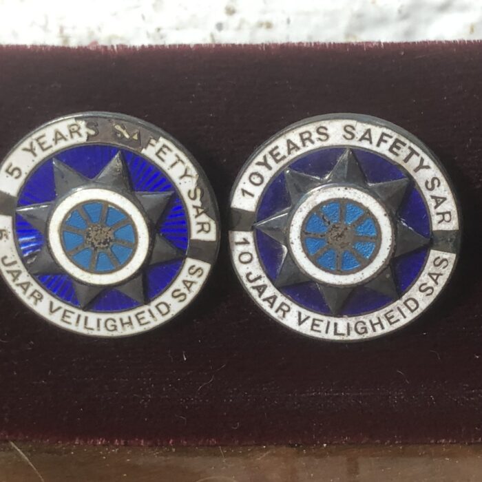 Set of Vintage SAR/SAS Safety Badges (5 Years to 25 Years) - Image 3