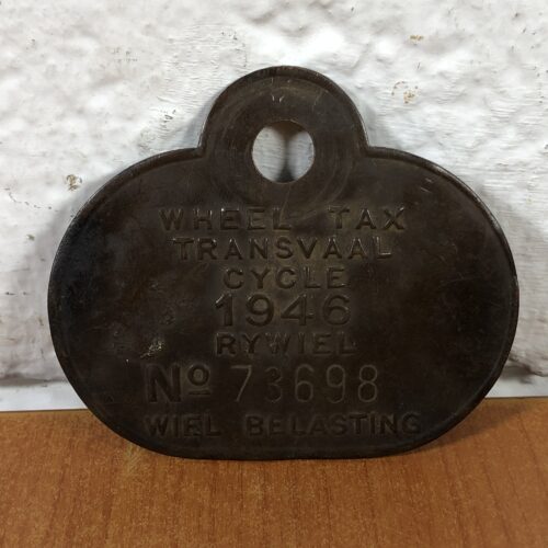 Vintage 1946 Wheel Tax Plate
