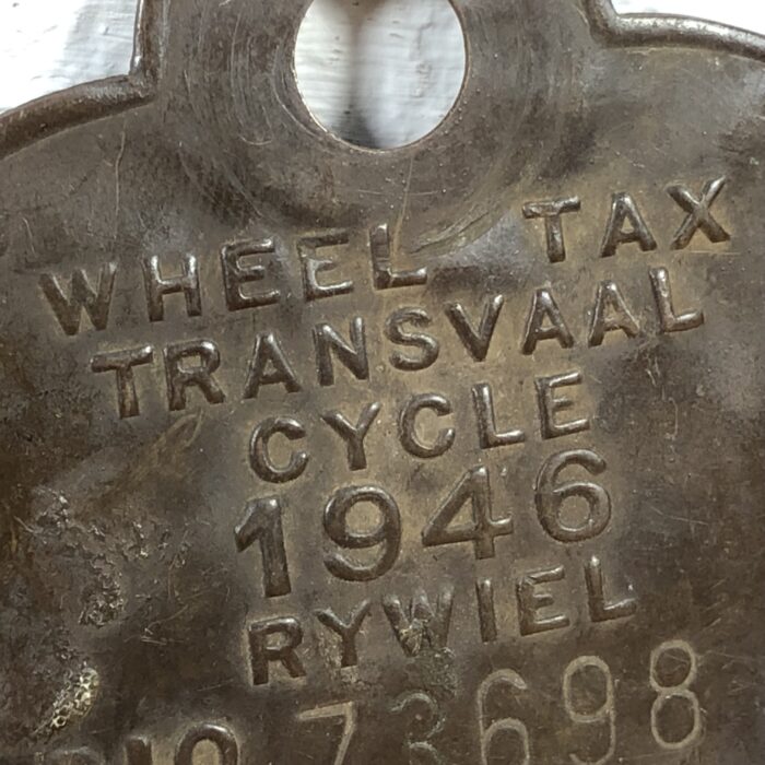 Vintage 1946 Wheel Tax Plate - Image 2