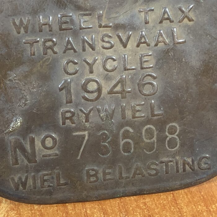 Vintage 1946 Wheel Tax Plate - Image 3