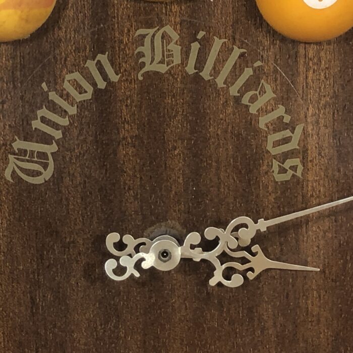 Vintage Union Billiards Wall Clock - Image 4