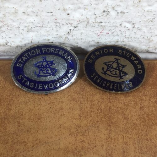 Vintage SAR/SAS Station Foreman & Senior Steward Badges